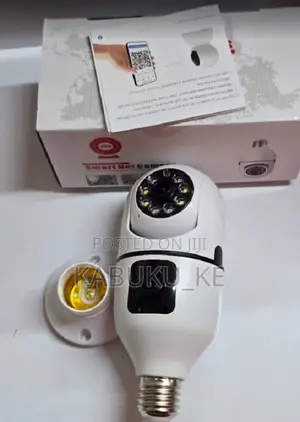 V380 Bulb Wifi Indoor Camera Dual Lens Wireless Full Color