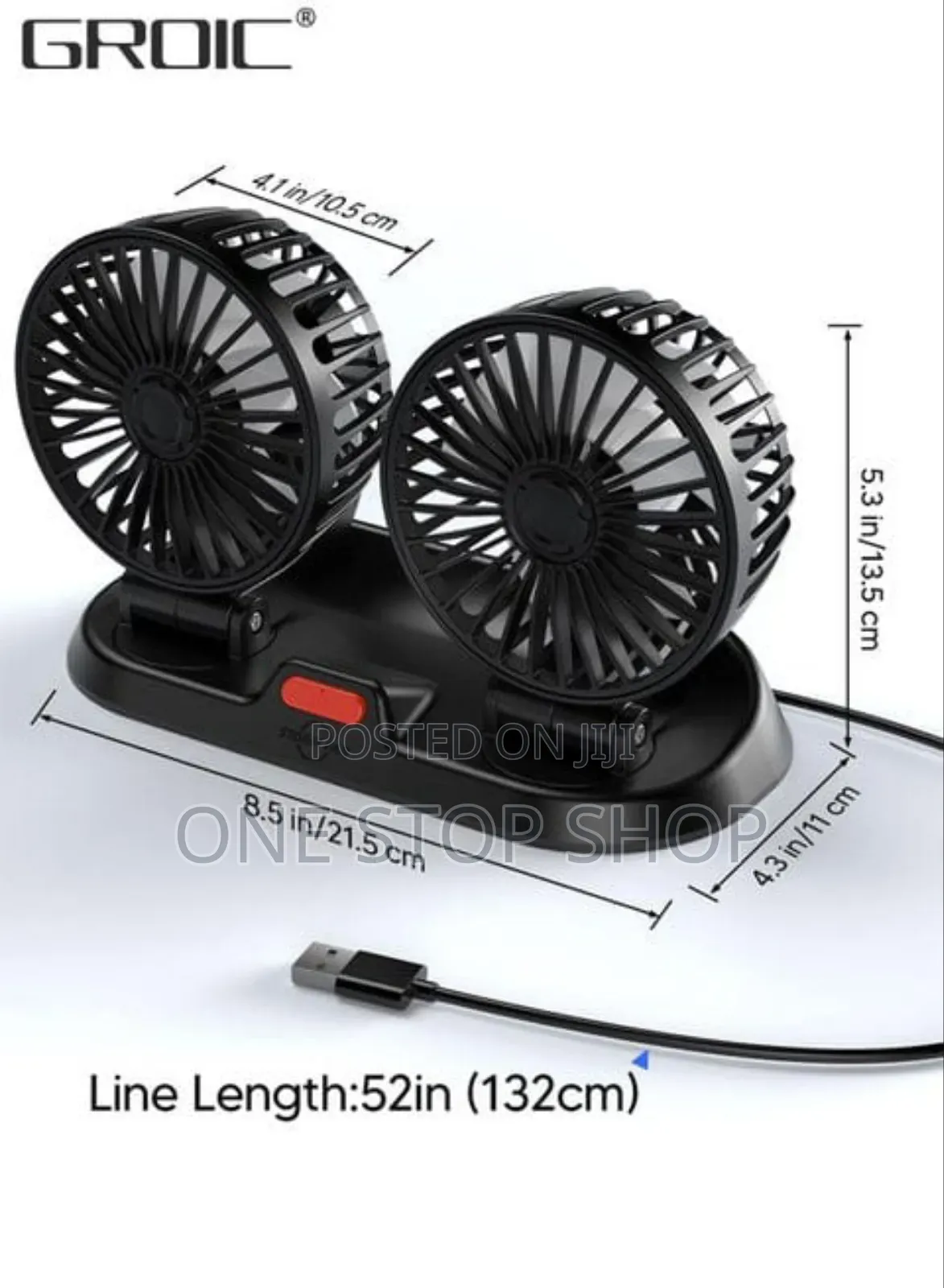Portable Usb Strong Air Double Fan
