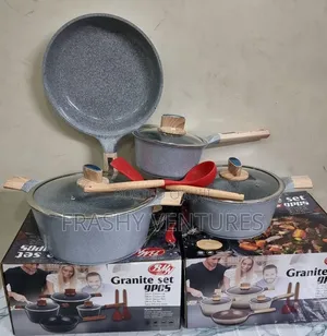 Bmn 9 Pc's Granite Cookware Set