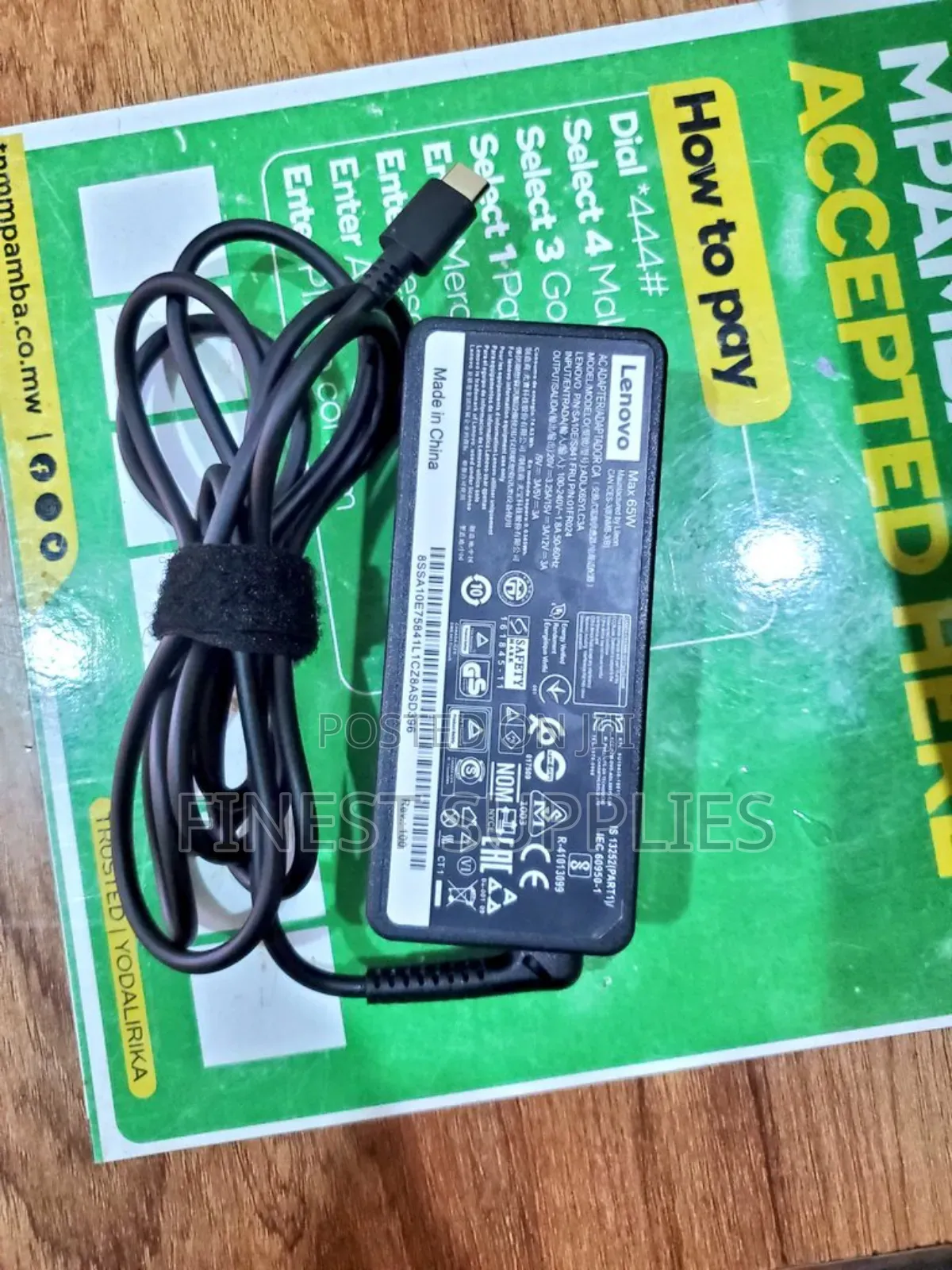 Original Type C Adapter Charger for Lenovo