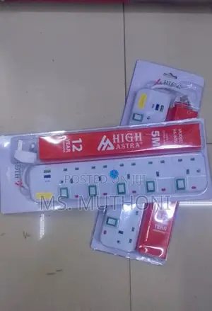 High Astra 6-Way Extension Socket, Model Ha-605u.