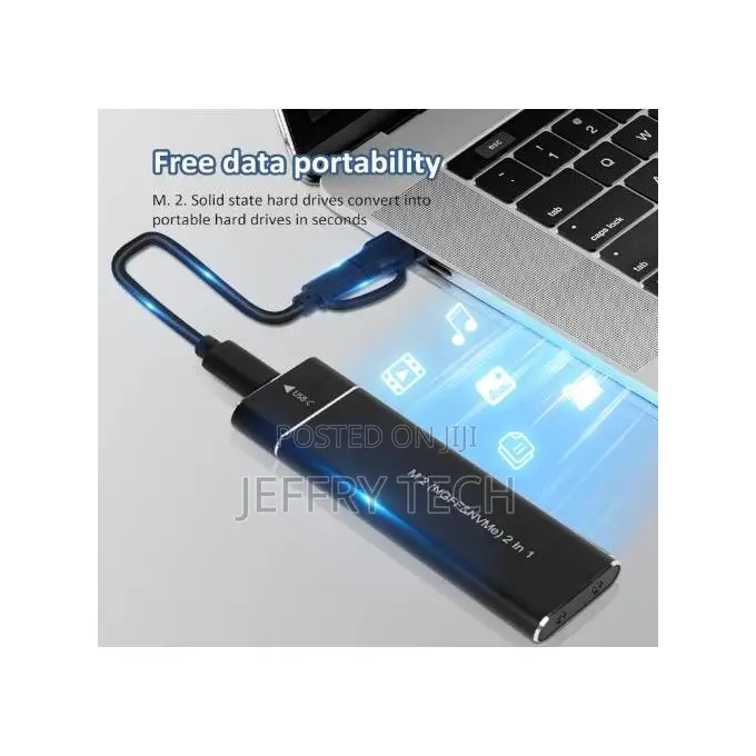 Nvme Case M.2 SSD to Usb 3.1 Enclosure SSD Hard Disk External Drive Bo