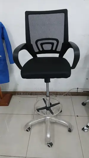 Mesh Adjustable High Counter Cashier/Office Seat