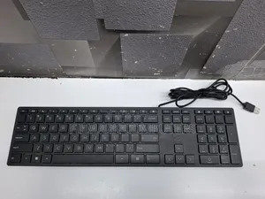 Original Hp Desktop 320k Slim Wired Qwerty Keyboard - Black