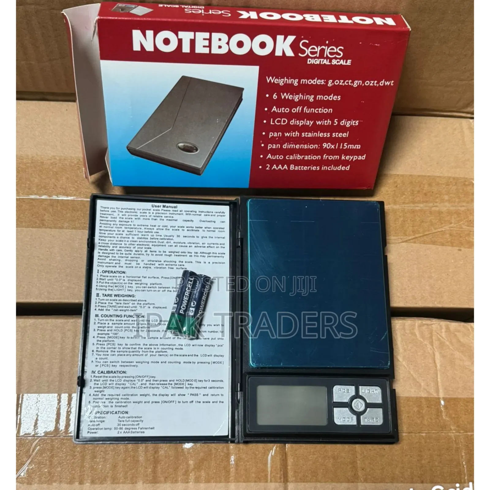 Notebook 500gram Digital Scale