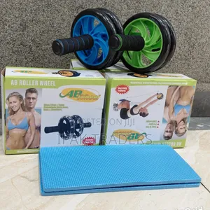 Abs Roller Workout Fitness Exerciser Wheel (Free Knee Mat)