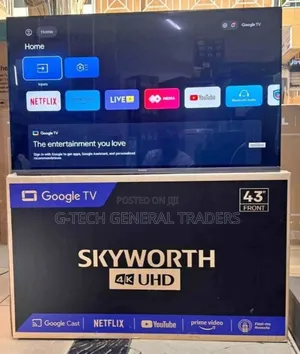 Skyworth 43inch Smart 4k Uhd Frameless Led Tv