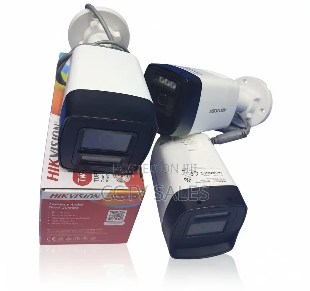 Wired Outdoor Bullet Two-Way Audio CCTV Camera 2mp