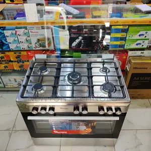 *Ramtons Silver Cooker 5gas 90x60 Inox Cooker- (Rf/499)