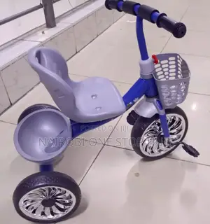 Kids Tricycle With Basket and Comfortable Seat