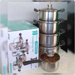 10pcs Stainless Steel Jp Induction Cookware