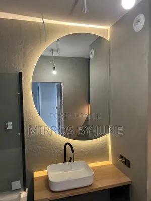 Bathroom/Hallway/Dressing Room Semicircular Mirror