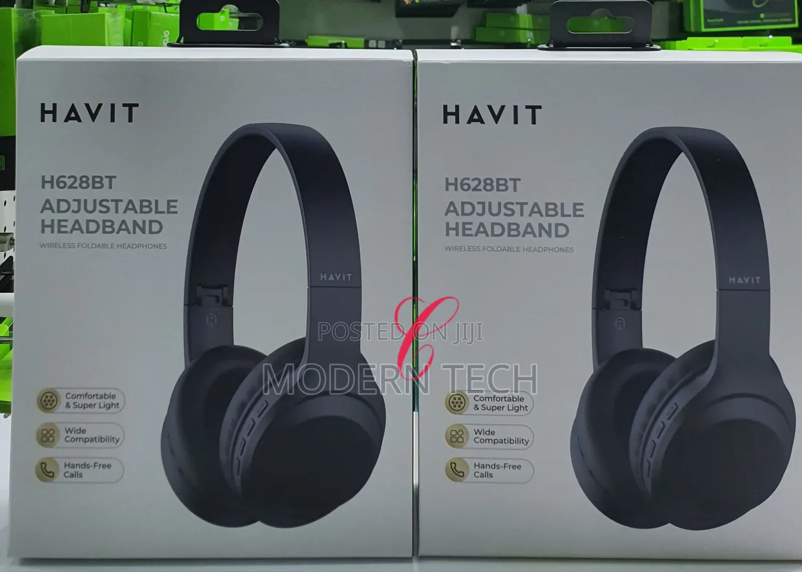Havit H628bt Adjustable Headband Wireless Foldable Headphones
