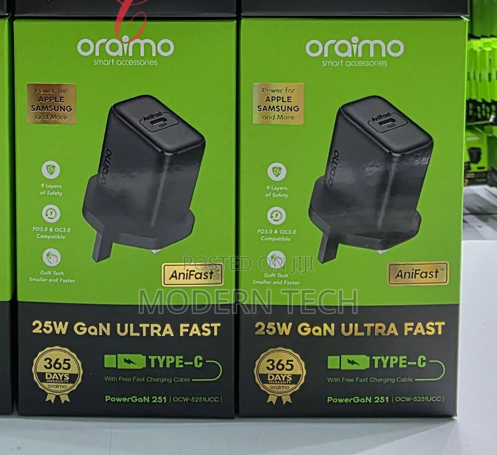 Oraimo 25wpower Ultra Fast* Type C Charger