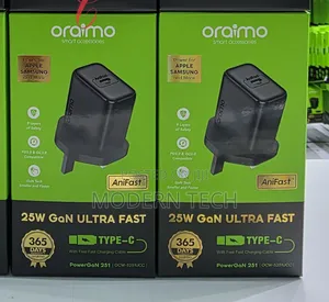 Oraimo 25wpower Ultra Fast* Type C Charger