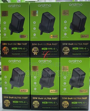 Oraimo Powergan 25w Gan Ultra Fast* Type C Charger