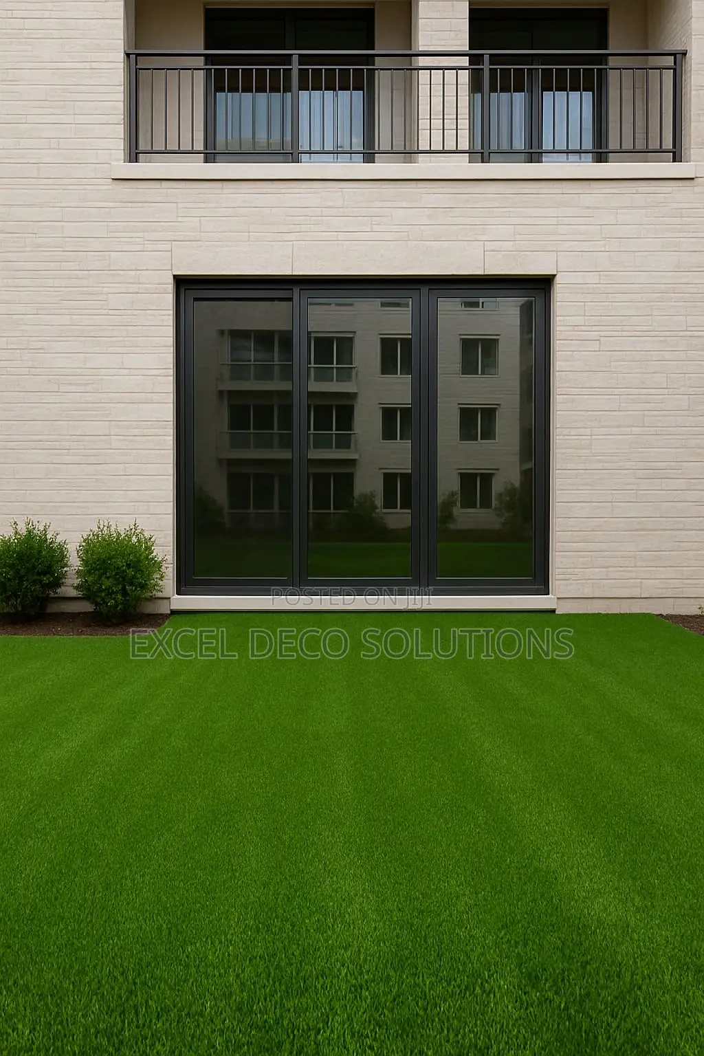 Drainage-Ready Weatherproof Grass Carpet