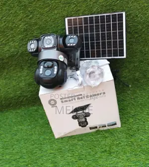 Triple Lens Intelligence 4g Security Video Ip Camara 4mp Battery CCTV