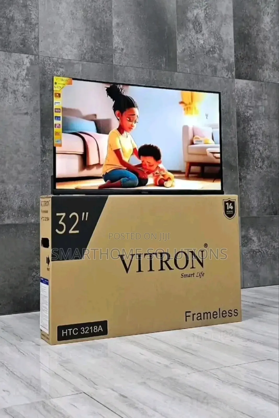 Vitron 32 Inch Frameless Digital Led Tv + Free Inbuilt Decoder