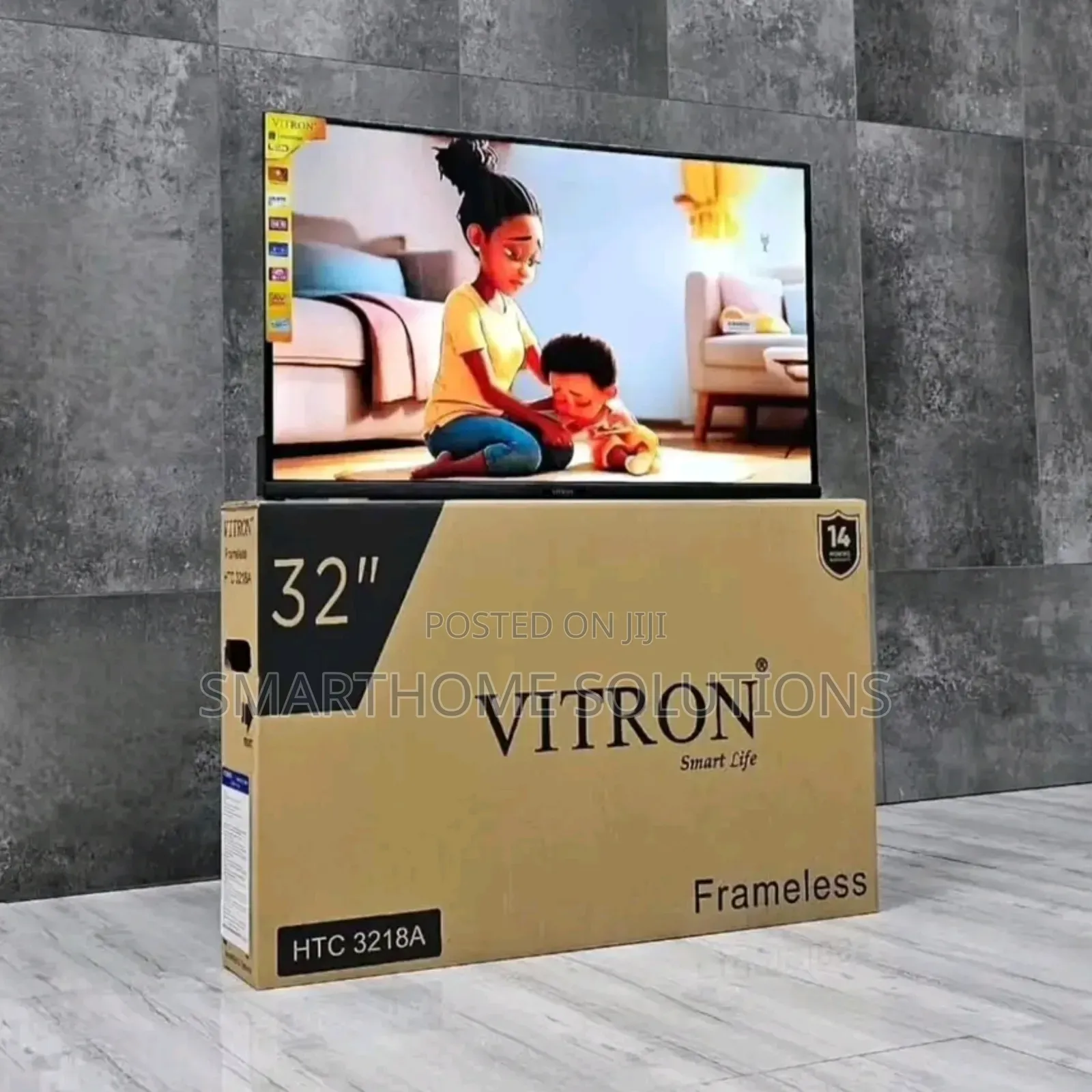 Vitron 32 Inch Frameless Digital Led Tv + Free Inbuilt Decoder