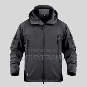 Tactical Softshell Waterproof Jackets-Black
