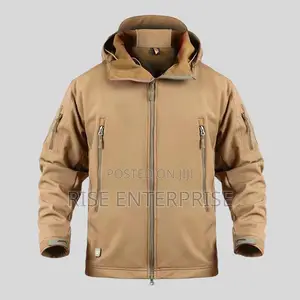 Tactical Softshell Waterproof Jacket-Brown