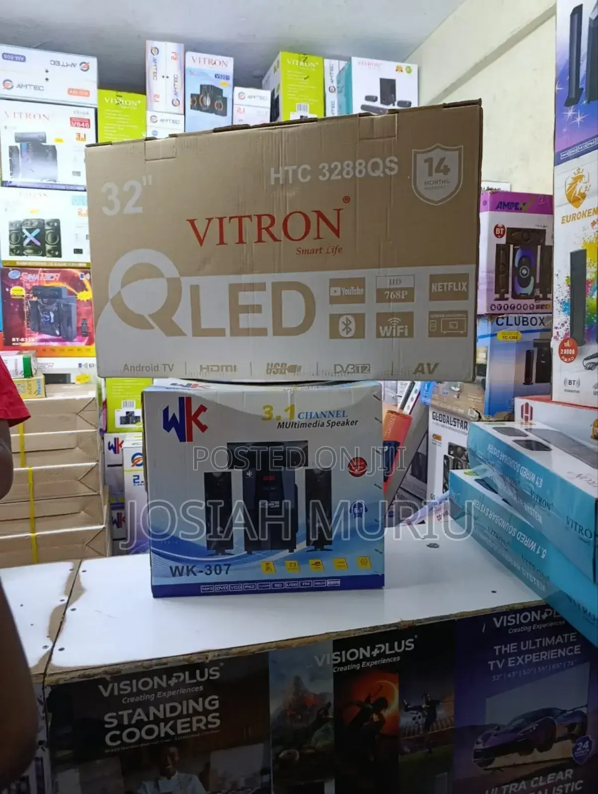 Vitron 32" Qled Smart Android Frameless Tv, With Bluetooth