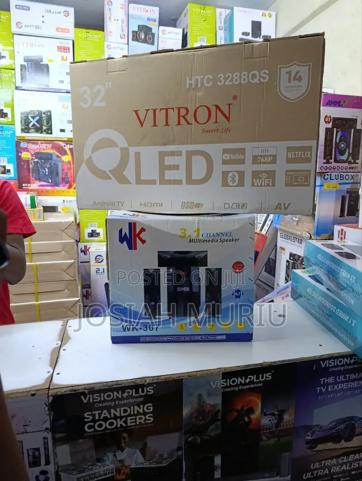 Vitron 32" Qled Smart Android Frameless Tv, With Bluetooth