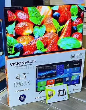 Vision Plus 43” Frameless Smart Tv