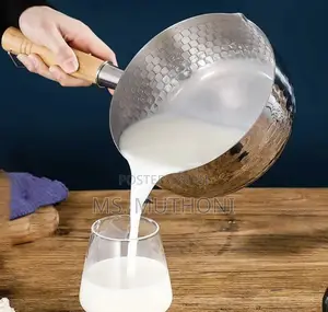 *3l Stainless Steel Milk / Sauce Pan With Wooden Handle*