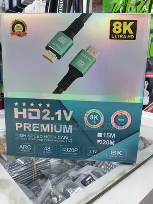 20m Hdmi 2.1 Ultra High Speed Cable /60hz /120hz.