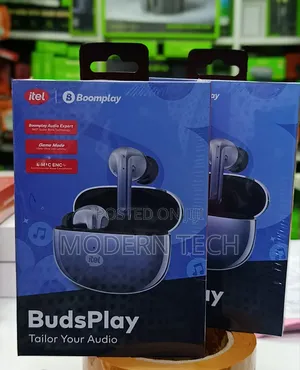 Itel Budsplay Buds Enc 45ms Ultra Low Latency, Game Mode Earbuds