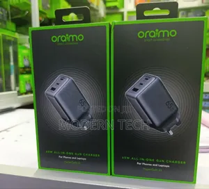 Oraimo Hypergan 65 65w Gan Wall Charger Kit With 100w Cc Cable