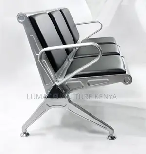Black Heavy Duty Waiting Lobby Bench