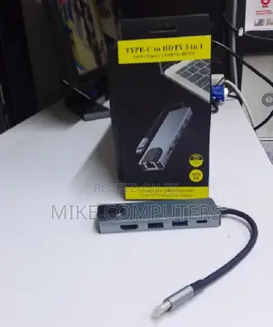 Usb Type C 5 In1 to Hdmi,Rj,Usb,Type C