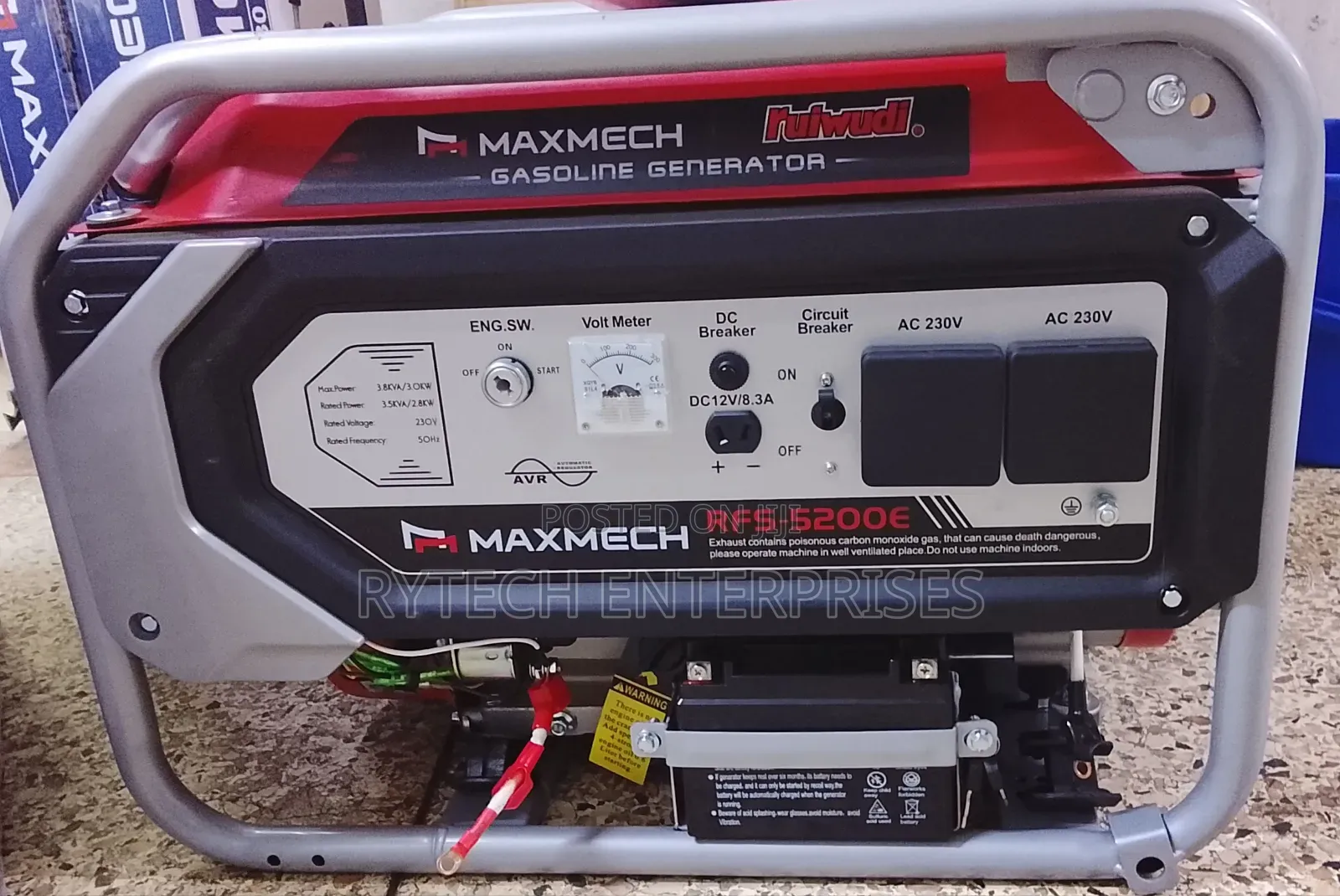 3.8kva Maxmech Generator