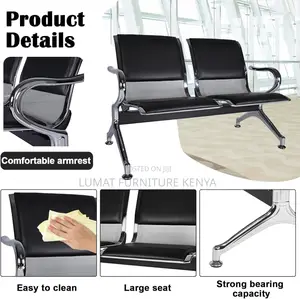 2 Link Seater Padded Waiting Bench