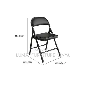 Black Foldable Outdoor/Indoor Chair