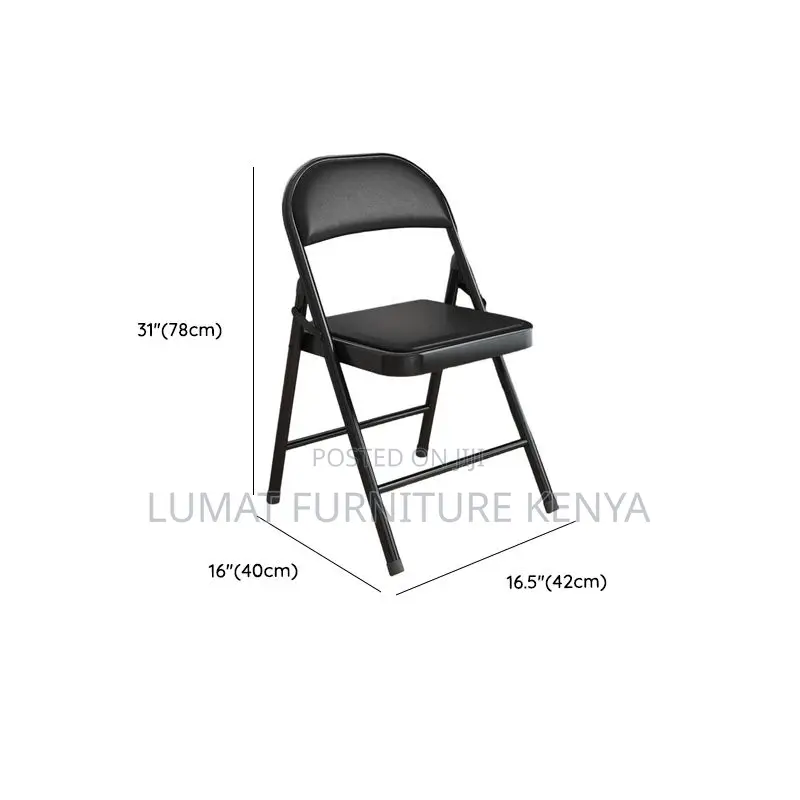 Black Foldable Outdoor/Indoor Chair