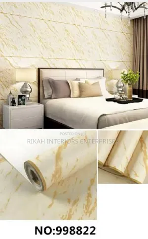 Marble Cream and Baige Wallpaper
