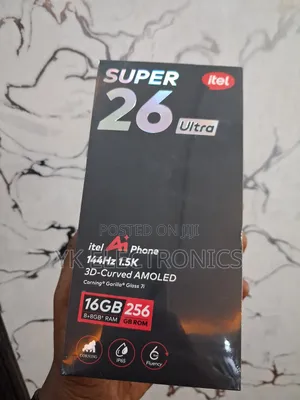 New Itel S26 Ultra 256 GB Black