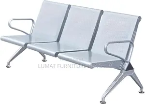 Unpadded 3 Link Office Waiting Bench