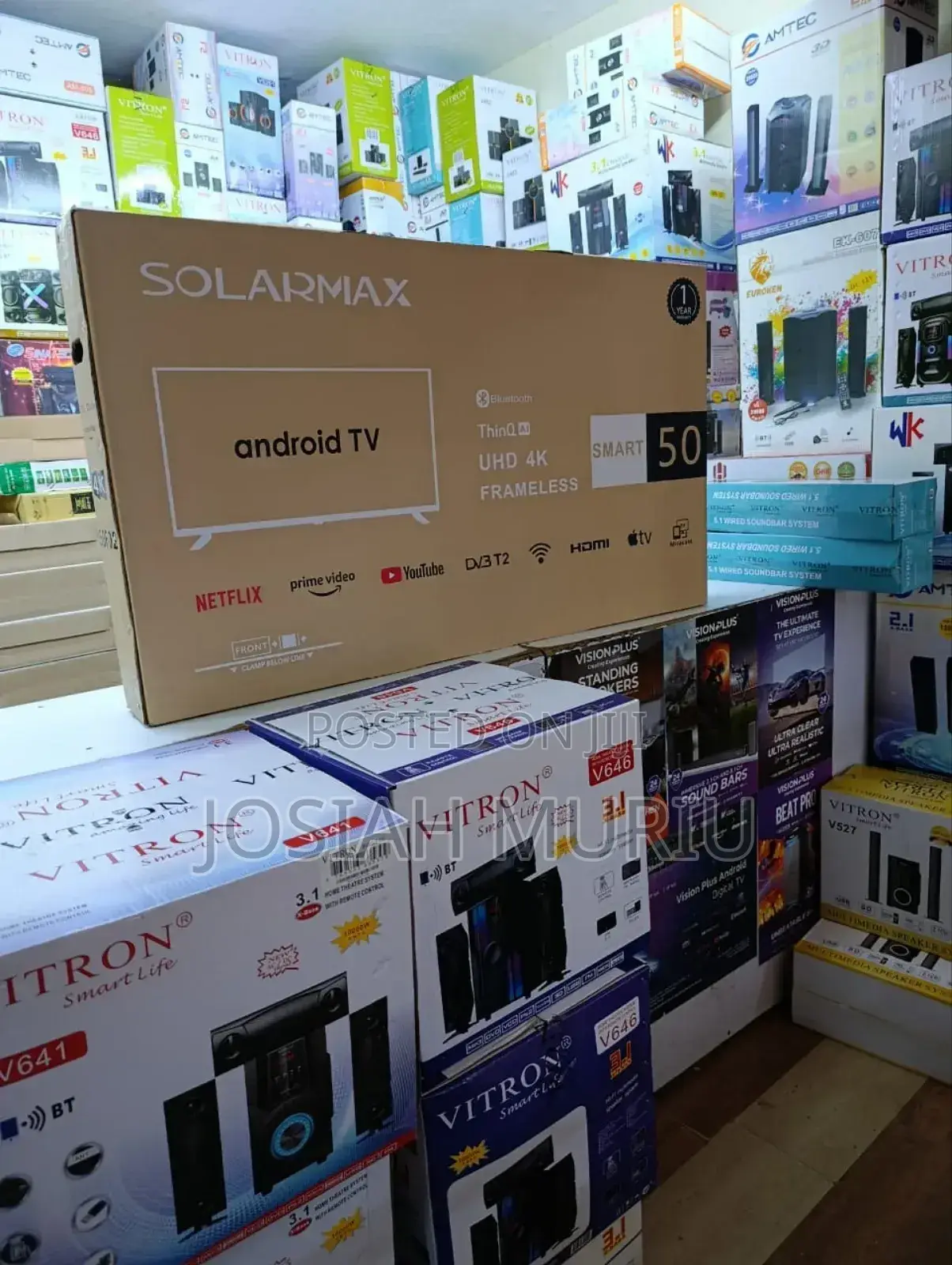 Solarmax 50inch Uhd Smart Android Frameless Tv