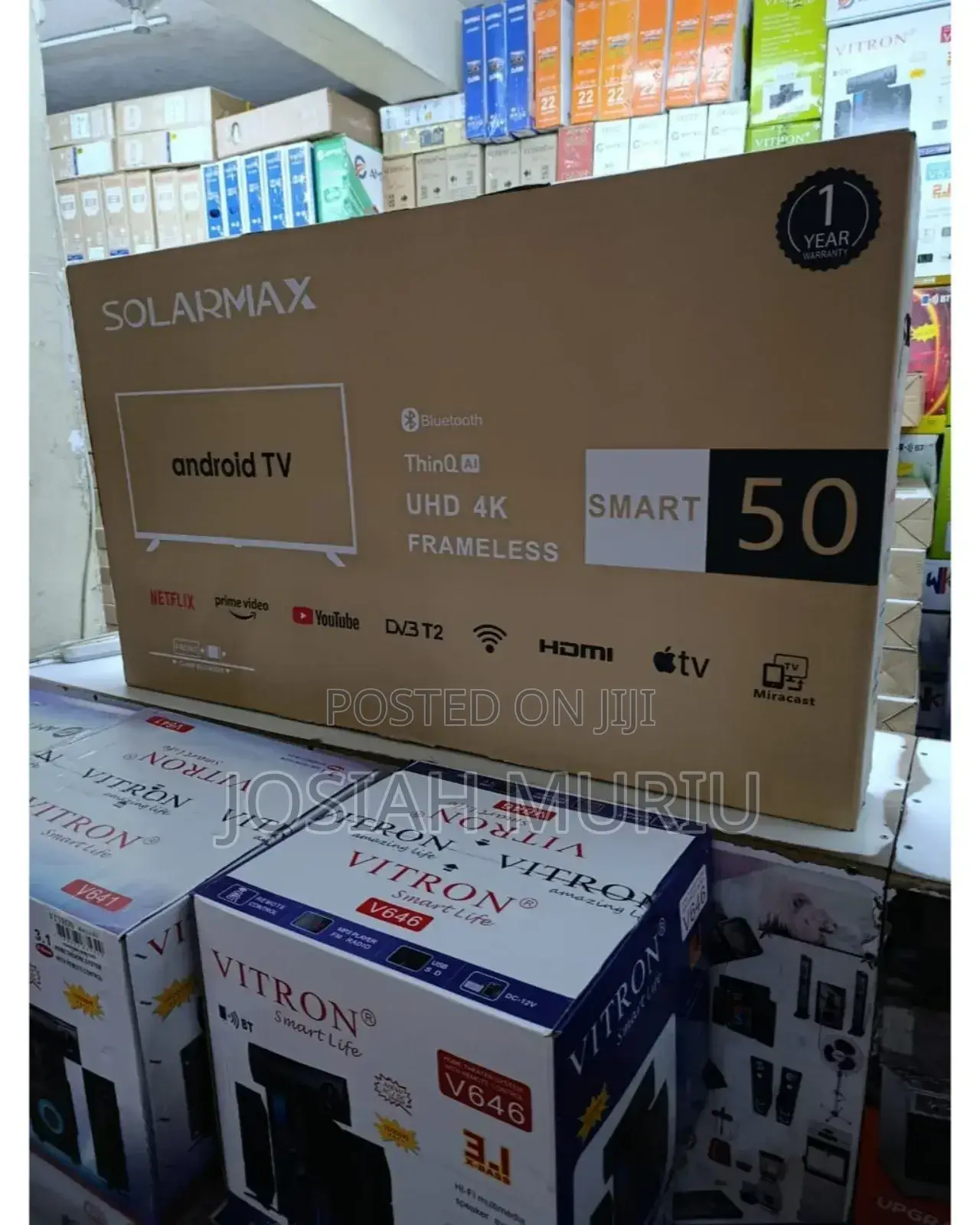 Uhd Solar Max 50inch Smart Android Frameless Tv