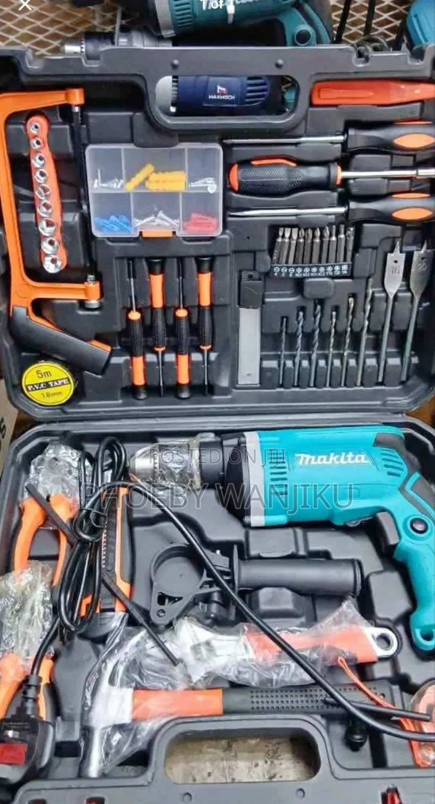 Tool Kit Set Makita Cordless Drill