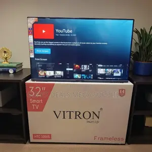 Vitron 32 Inch Android Smart Frameless Led Tv Internet Access