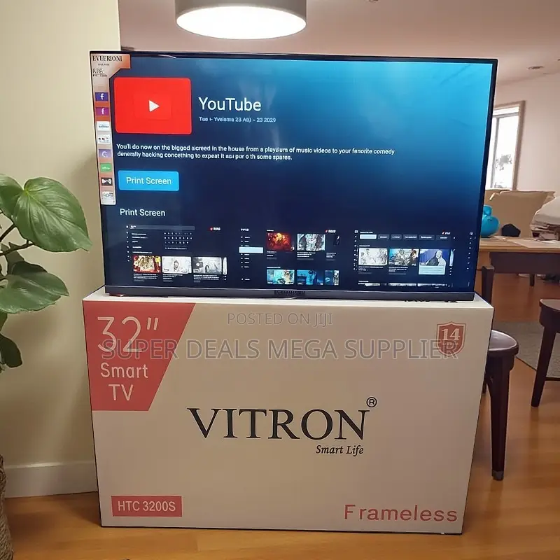Vitron 32 Inch Android Smart Led Tv Frameless Sleek Design
