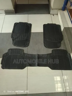 3 PCS Cojoined Floor Mats Rubber - Back Raw Joined Floor Mats