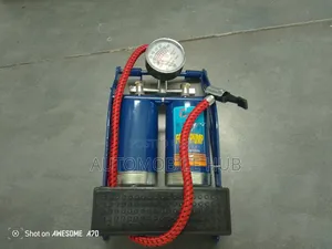 Double Barrel Foot Pump | Heavy-Duty Tyre Inflator for Car,Bike Ball