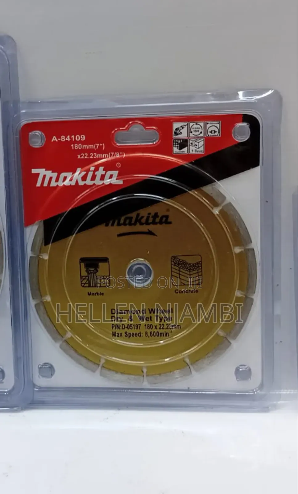 Makita 7" Diamond Circular Saw Blade 180mm